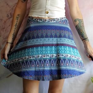 LA Hearts Boho Skater Skirt